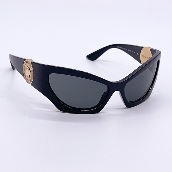 NEW VERSACE VE4450 EMRATA SUNGLASSES VE4450 GB1/87 NEW SUNGLASSES MOD 4450 BLACK - Picture 5 of 13